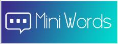 Mini Words - minimalist puzzle Logo