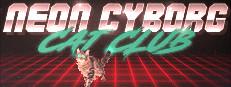 Neon Cyborg Cat Club Logo