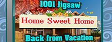 1001 Jigsaw. Home Sweet Home. Back from Vacation Logo