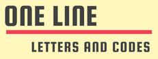 One Line: Letters and Codes Logo