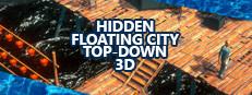 Hidden Floating City Top-Down 3D Logo