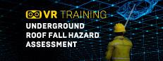 Underground roof fall hazard assessment VR Training Logo