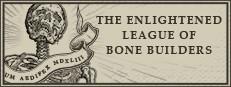 The Enlightened League of Bone Builders and the Osseous Enigma Logo