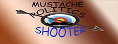 Mustache Politics Shooter Logo