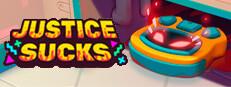 JUSTICE SUCKS: Tactical Vacuum Action Logo