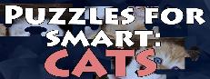 Puzzles for smart: Cats Logo