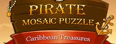 Pirate Mosaic Puzzle. Caribbean Treasures Logo