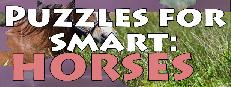 Puzzles for smart: Horses Logo